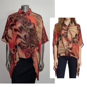 Da-Nang Printed Silk Blouse
